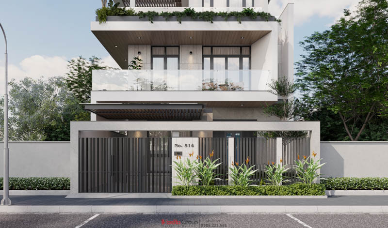 Biệt thự 3 tầng mái Nhật hiện đại - Tuyệt tác nghệ thuật vạn người mê từ Sơn Hà Group 6