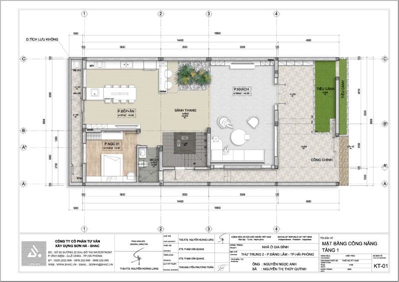 Mặt bằng tầng 1