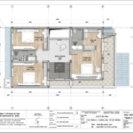 Biệt thự 3 tầng hiện đại mái Nhật - Mặt bằng tầng 2