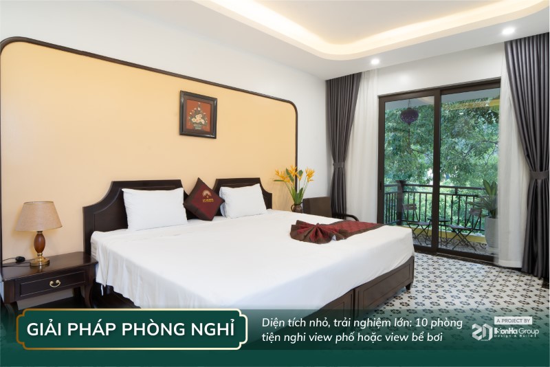 Giải pháp thiết kế khách sạn diện tích nhỏ: Khi 200m² có thể tạo ra một công trình sinh lời bền vững 10 Giải pháp thiết kế phòng nghỉ trong khách sạn nhỏ