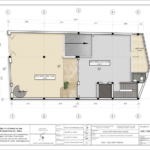 Mặt bằng tầng trệt biệt thự hiện đại kết hợp kinh doanh