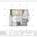 Thiết kế biệt thự hiện đại kết hợp kinh doanh- mặt bằng tầng tum