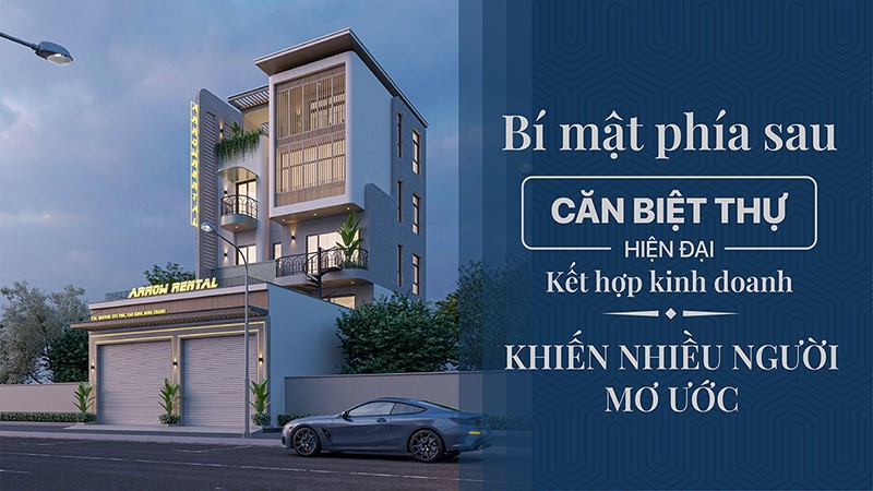 Bí mật phía sau căn biệt thự hiện đại kết hợp kinh doanh khiến nhiều người mơ ước