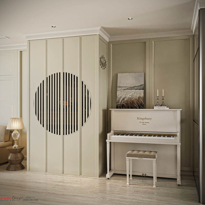 Hành trình “giải cứu” căn biệt thự Tân Cổ Điển nhiều lỗi sai của gia chủ ở Hải Phòng của Sơn Hà Group 63 thiết kế và thi công nội thất biệt thự - bàn thờ được thiết kế thông minh với cánh đóng mở linh hoạt