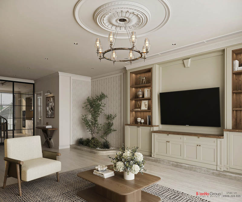 Thiết kế nội thất Vinhomes Vũ Yên Hải Phòng - Chạm cảm xúc sang trọng trong từng chi tiết 4 Không gian phòng khách rộng rãi tại 1 công trình của Sơn Hà Group đã thiết kế tại Vinhomes Vũ Yên