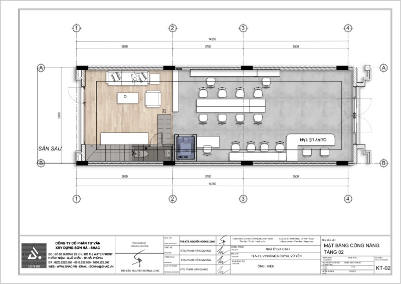 Mặt bằng tầng 1
