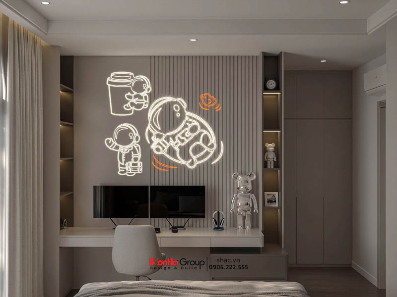 Giải pháp thiết kế và thi công nội thất biệt thự 4 tầng 1 tum hiện đại 152 Thiết kế nội thất biệt thự hiện đại