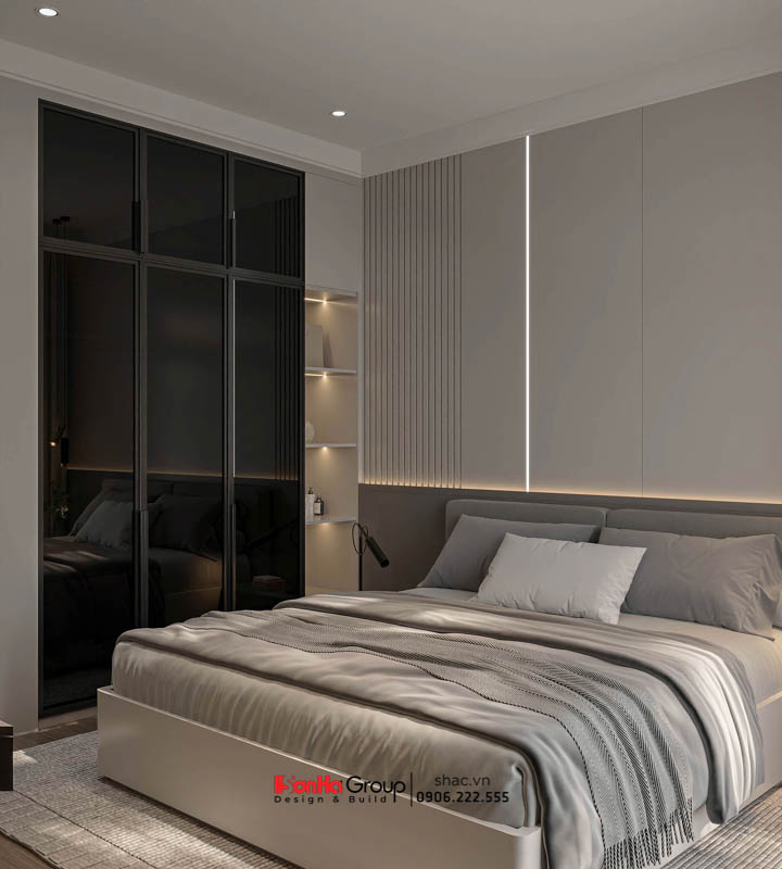 Giải pháp thiết kế và thi công nội thất biệt thự 4 tầng 1 tum hiện đại 25