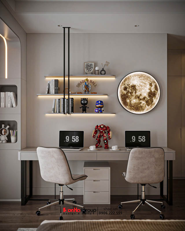 Giải pháp thiết kế và thi công nội thất biệt thự 4 tầng 1 tum hiện đại 49