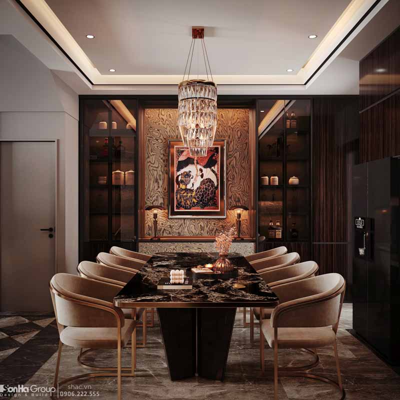 Giải pháp thiết kế và thi công nội thất biệt thự 4 tầng 1 tum hiện đại 10