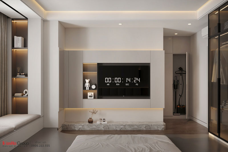 Giải pháp thiết kế và thi công nội thất biệt thự 4 tầng 1 tum hiện đại 55