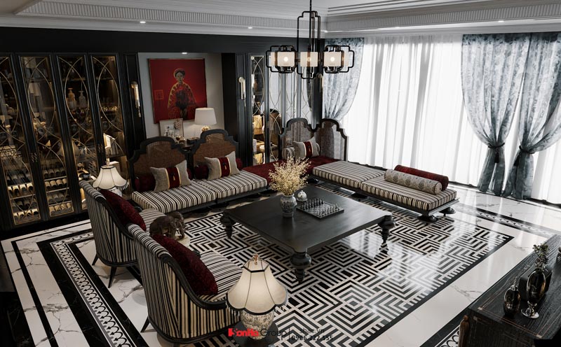 Thiết kế nhà ống Indochine 6 tầng - Kiến tạo không gian sống sang trọng và tinh tế giữa lòng Hà Nội 15