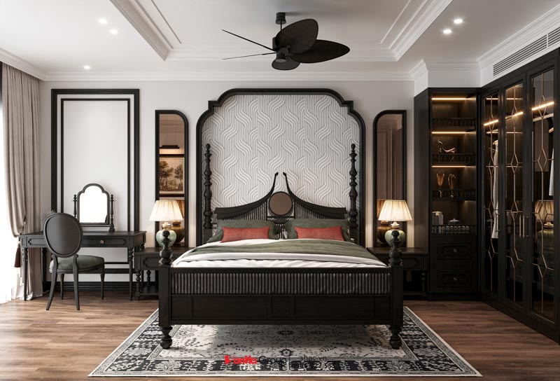 Thiết kế nhà ống Indochine 6 tầng - Kiến tạo không gian sống sang trọng và tinh tế giữa lòng Hà Nội 140 Phòng ngủ 1 tầng 3