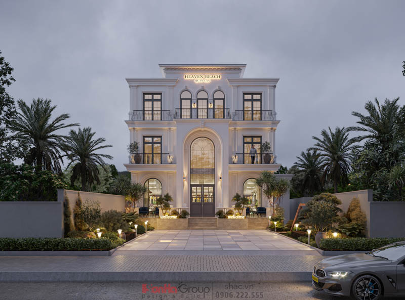 Thiết kế khách sạn mini 12x20 tại Quan Lạn Quảng Ninh - Giải pháp bố trí công năng thông minh từ Sơn Hà Group 28 Giải pháp tối ưu cho đầu tư khách sạn mini 240m2