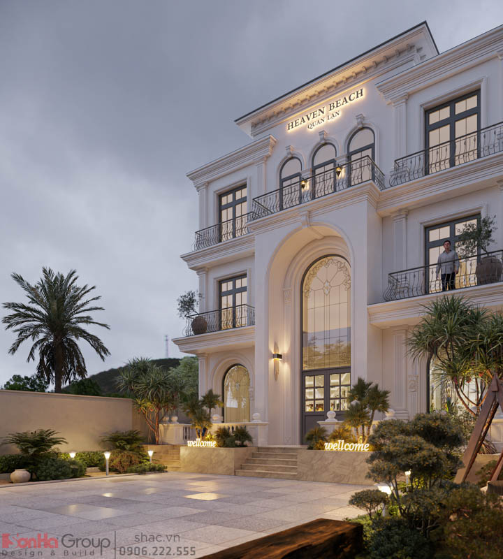 Thiết kế khách sạn mini 12x20 tại Quan Lạn Quảng Ninh - Giải pháp bố trí công năng thông minh từ Sơn Hà Group 4