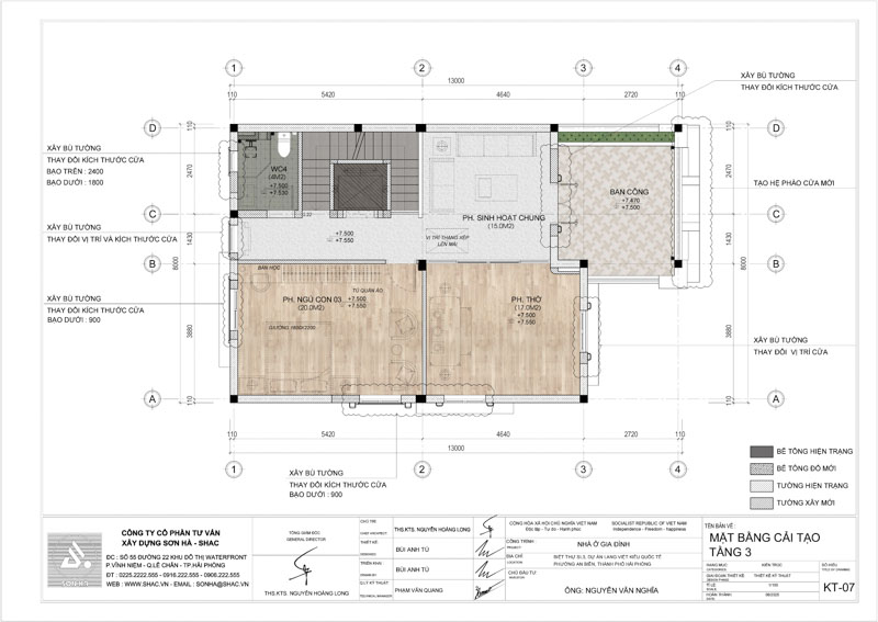 Mặt bằng tầng 3