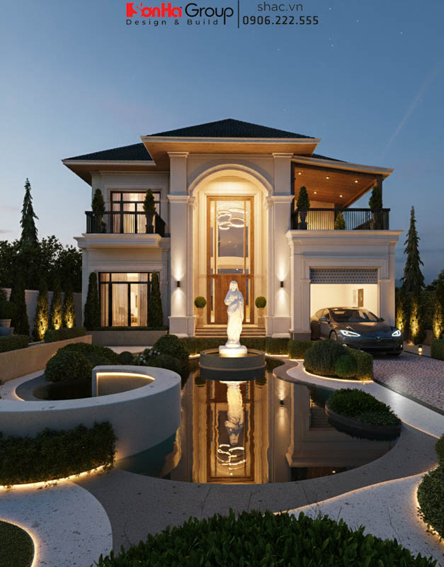 Biệt thự tân cổ điển 2 tầng mái Nhật - Giải pháp thiết kế dành cho không gian sống nghỉ dưỡng của Việt kiều trở về quê hương 1 Biệt thự tân cổ điển 2 tầng mái Nhật - Giải pháp thiết kế dành cho không gian sống nghỉ dưỡng của Việt kiều trở về quê hương