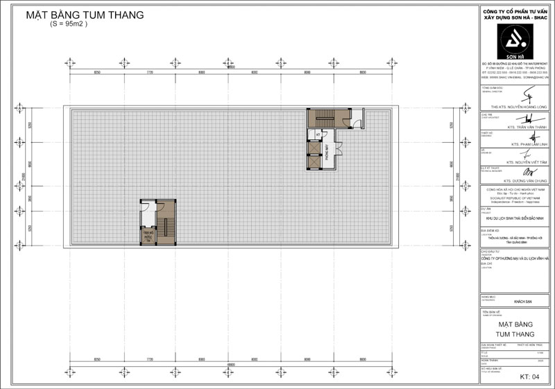 Mặt bằng tầng tum