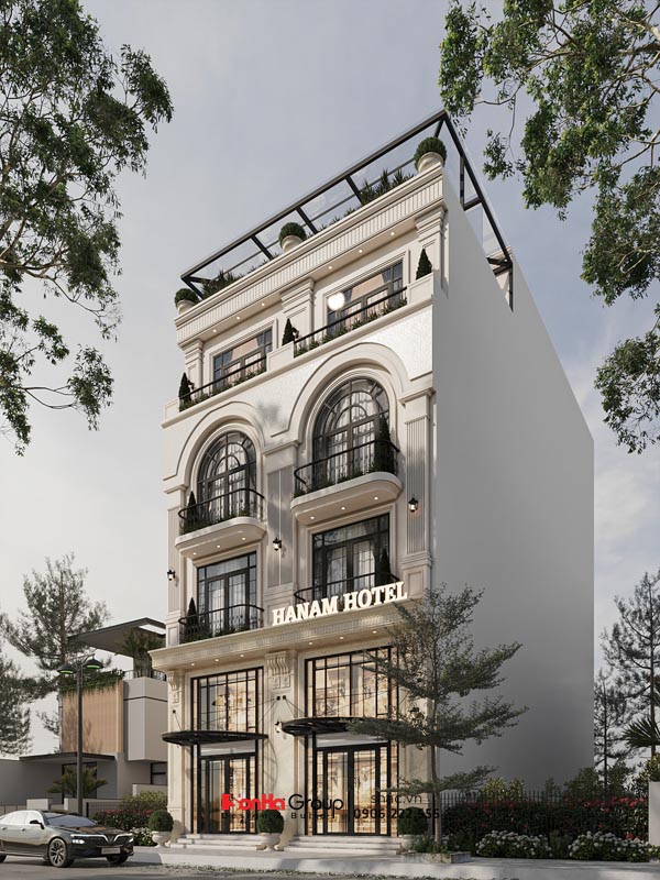Thiết kế khách sạn mini tân cổ điển tại Ninh Bình - Giải pháp đầu tư bền vững 1 Biểu tượng mới tại Ninh Bình - khách sạn mini tân cổ điển thanh lịch