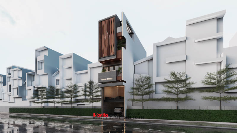 Khi mặt tiền biết thở - Giải pháp đưa thiên nhiên vào nhà bằng lam nhựa giả gỗ là bí quyết giúp nhà ống 5 tầng luôn thoáng đãng 3