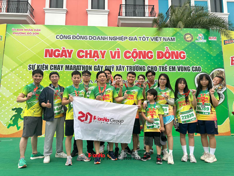 Sơn Hà Group tham gia giải chạy Run For Kids 2025 tại Đồ Sơn
