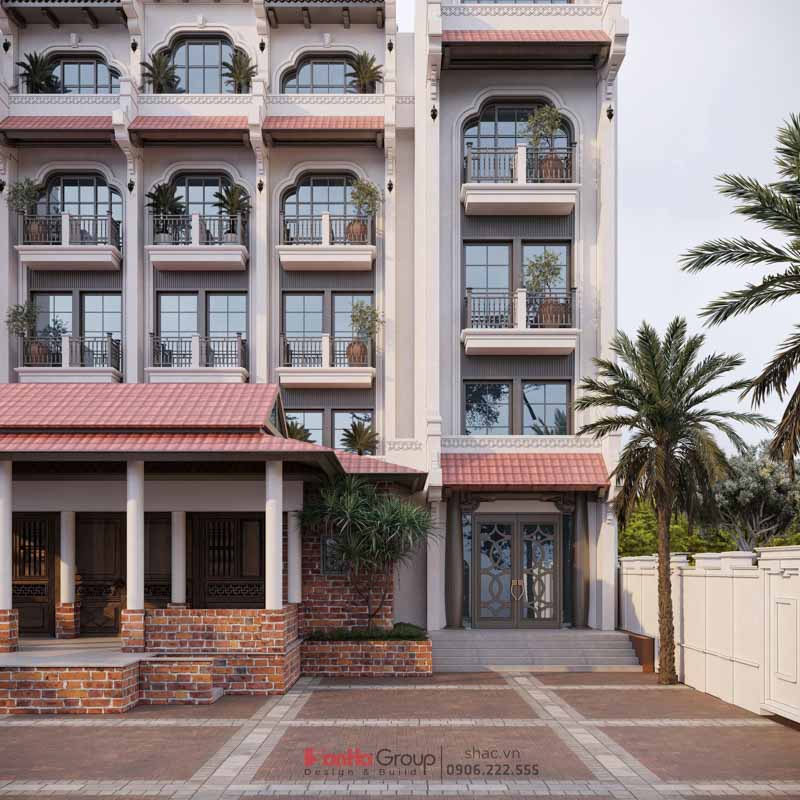 Thiết kế biệt thự hình chữ U phong cách Indochine - Khi kiến trúc ôm trọn cội nguồn gia tộc 2 Nhà thờ gia tộc linh thiên nằm ở trung tâm của căn nhà