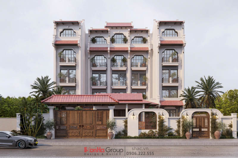 Thiết kế biệt thự hình chữ U phong cách Indochine - Khi kiến trúc ôm trọn cội nguồn gia tộc 1 Thiết kế biệt thự hình chữ U phong cách Indochine