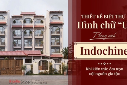 Thiết kế biệt thự hình chữ U phong cách Indochine - Khi kiến trúc ôm trọn cội nguồn gia tộc