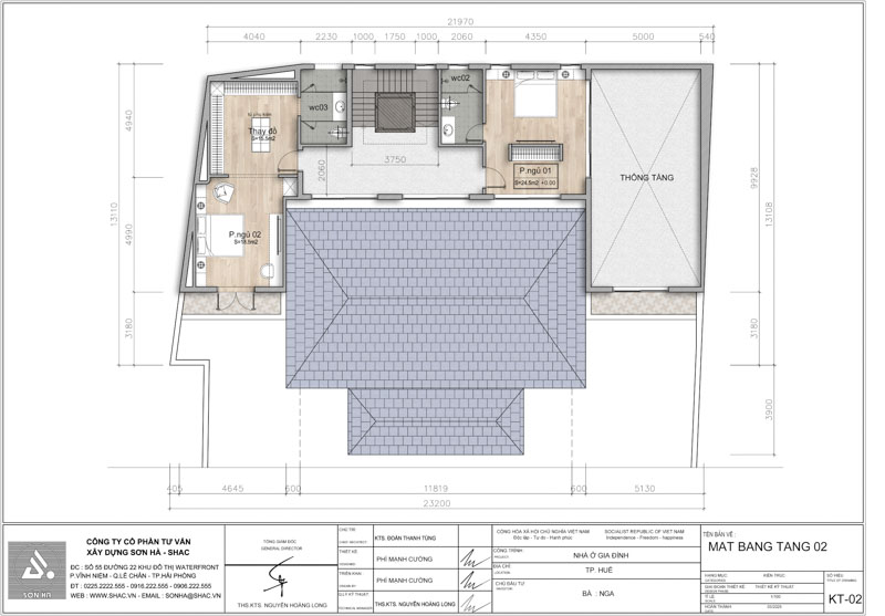 Thiết kế biệt thự hình chữ U phong cách Indochine - Khi kiến trúc ôm trọn cội nguồn gia tộc 20 Thiết kế biệt thự hình chữ U mặt bằng tầng 2
