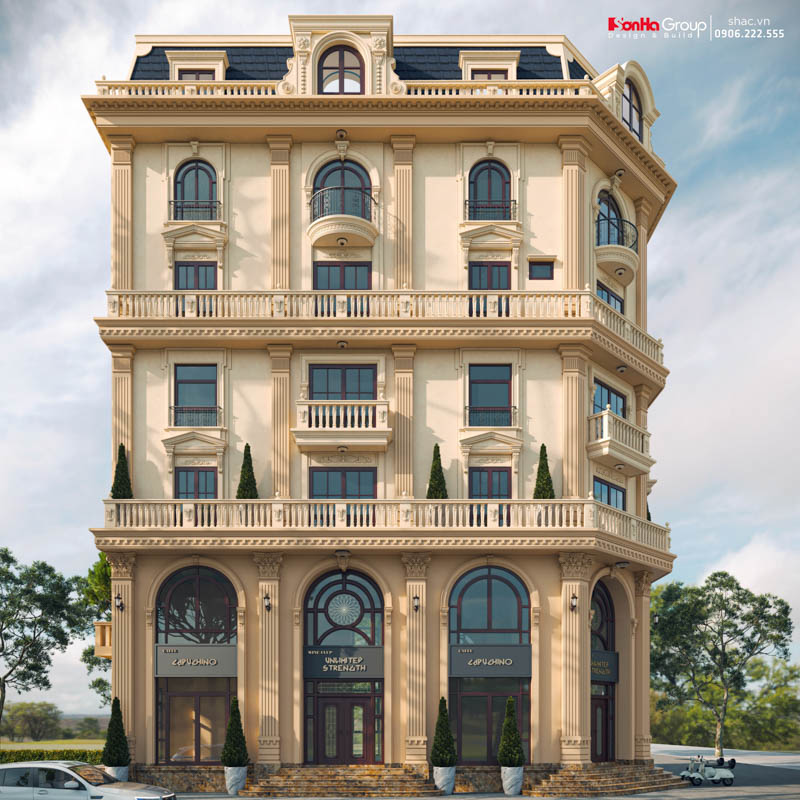 Thiết kế biệt thự tân cổ điển kết hợp kinh doanh - Giải pháp kiến trúc tinh gọn, sang trọng và hiệu quả đầu tư 33 Thiết kế biệt thự tân cổ điển kết hợp kinh doanh - Giải pháp kiến trúc tinh gọn, sang trọng và hiệu quả đầu tư