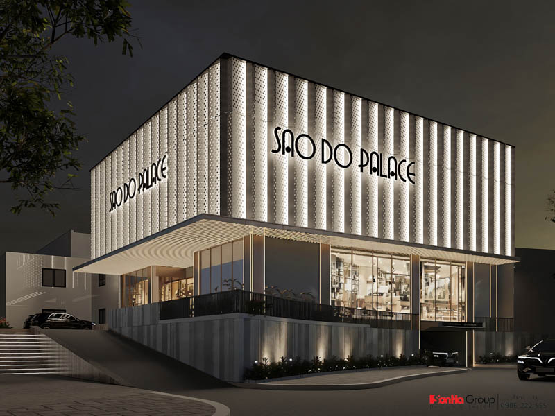 Thiết kế nhà hàng tiệc cưới Sao Đỏ Palace - Hộp quà phát sáng giữa lòng Chí Linh 23 Thiết kế nhà hàng tiệc cưới Sao Đỏ Palace - Hộp quà phát sáng giữa màn đêm