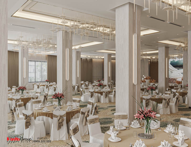 Thiết kế nhà hàng tiệc cưới Sao Đỏ Palace - Hộp quà phát sáng giữa lòng Chí Linh 32