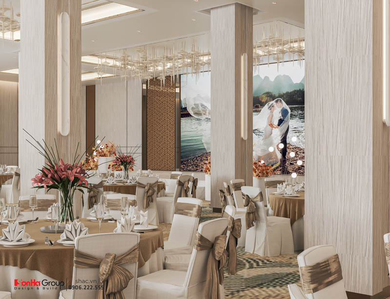 Thiết kế nhà hàng tiệc cưới Sao Đỏ Palace - Hộp quà phát sáng giữa lòng Chí Linh 30