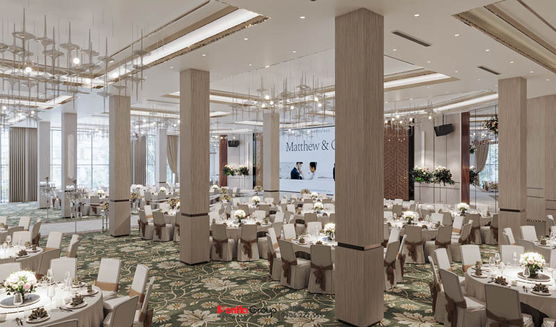 Thiết kế nhà hàng tiệc cưới Sao Đỏ Palace - Hộp quà phát sáng giữa lòng Chí Linh 26