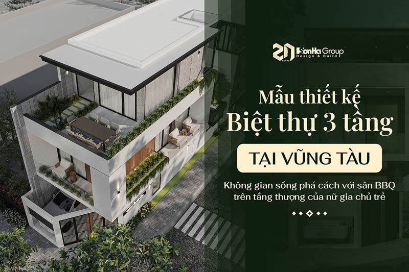 Mẫu thiết kế biệt thự 3 tầng hiện đại tại Vũng Tàu - Không gian sống phá cách với sân BBQ trên tầng thượng của nữ gia chủ trẻ 19 Mẫu thiết kế biệt thự 3 tầng hiện đại tại Vũng Tàu