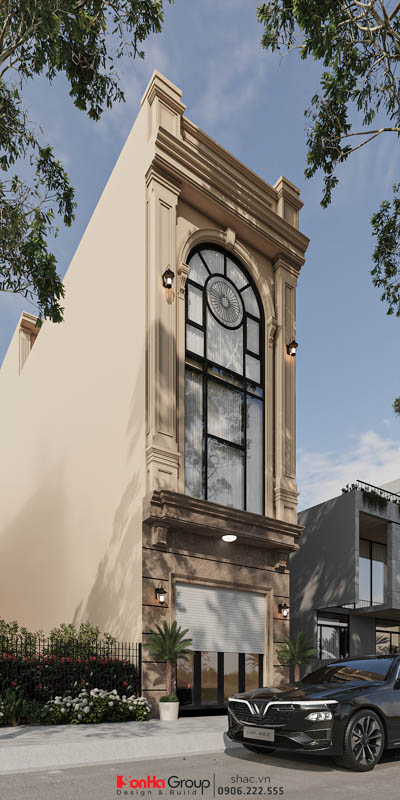 Đặt phòng thờ dưới phòng ngủ - Gia chủ phá vỡ lối mòn phong thủy trong thiết kế nhà ống tân cổ điển 3 tầng 2