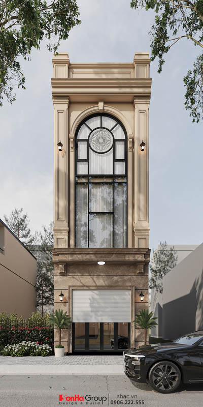 Đặt phòng thờ dưới phòng ngủ - Gia chủ phá vỡ lối mòn phong thủy trong thiết kế nhà ống tân cổ điển 3 tầng 1