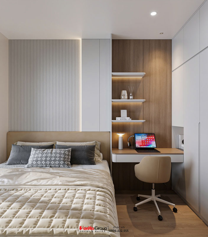 Thiết kế nội thất chung cư Sentosa Sky Park - Không gian sống hiện đại, tinh tế và tối ưu 45 Phòng ngủ phụ - linh hoạt, tiết kiệm và thông minh