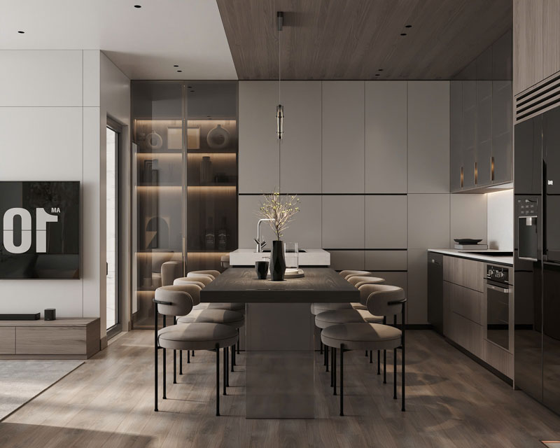 Thiết kế nội thất chung cư Sentosa Sky Park - Không gian sống hiện đại, tinh tế và tối ưu 3