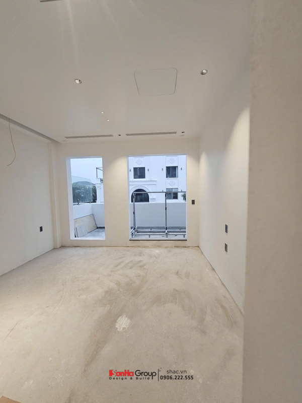 Giải pháp thiết kế và thi công nội thất biệt thự 4 tầng 1 tum hiện đại 123