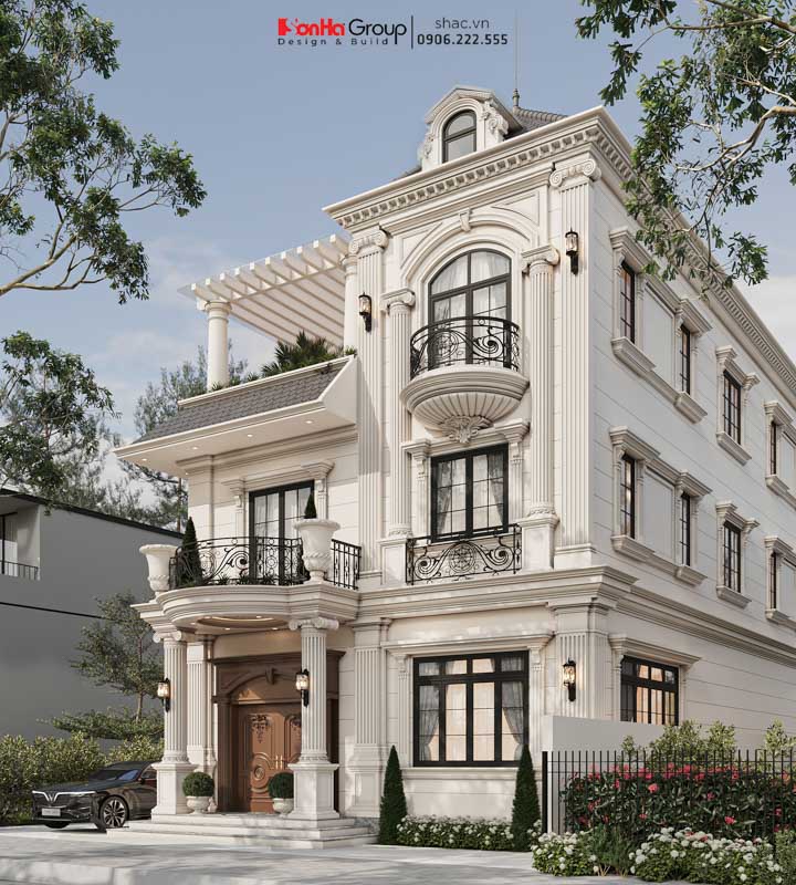 Mẫu biệt thự 3 tầng tân cổ điển hợp phong thuỷ tuổi Bính Dần 1986 - Sơn Hà Group kiến tạo không gian sống vượng khí 2