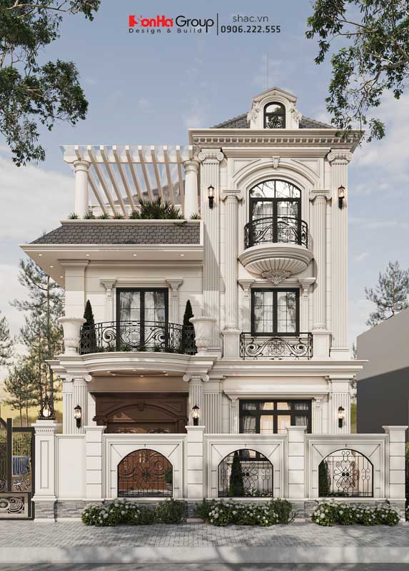 Mẫu biệt thự 3 tầng tân cổ điển hợp phong thuỷ tuổi Bính Dần 1986 - Sơn Hà Group kiến tạo không gian sống vượng khí 3