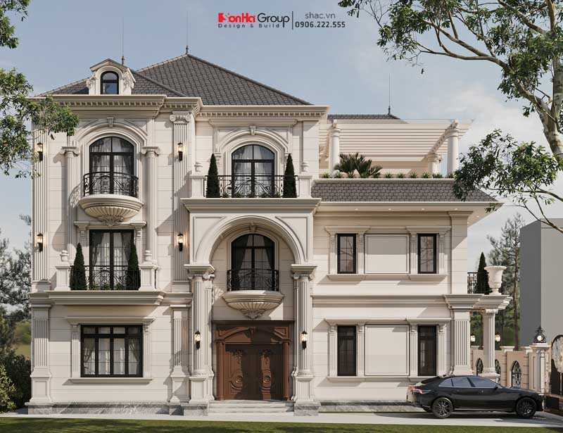 Mẫu biệt thự 3 tầng tân cổ điển hợp phong thuỷ tuổi Bính Dần 1986 - Sơn Hà Group kiến tạo không gian sống vượng khí 8