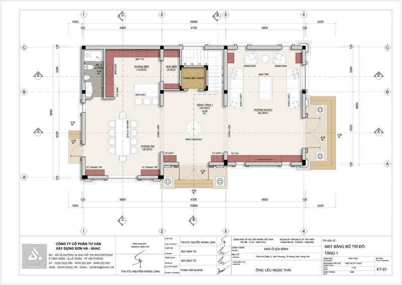 Mẫu biệt thự 3 tầng tân cổ điển hợp phong thuỷ tuổi Bính Dần 1986 - Sơn Hà Group kiến tạo không gian sống vượng khí 33 Mẫu biệt thự 3 tầng tân cổ điển hợp phong thuỷ tuổi Bính Dần 1986 - Mặt bằng tầng 1