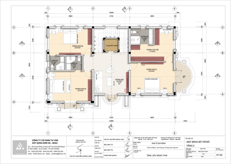 Mẫu biệt thự 3 tầng tân cổ điển hợp phong thuỷ tuổi Bính Dần 1986 - Sơn Hà Group kiến tạo không gian sống vượng khí 34 Mẫu biệt thự 3 tầng tân cổ điển hợp phong thuỷ tuổi Bính Dần 1986 - Mặt bằng tầng 2