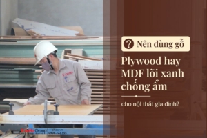 Nên dùng gỗ Plywood hay MDF lõi xanh chống ẩm cho nội thất gia đình?