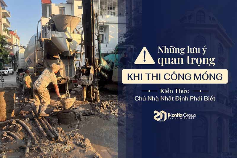 Những Lưu Ý Quan Trọng Khi Thi Công Móng - Kiến Thức Chủ Nhà Nhất Định Phải Biết 1 Những Lưu Ý Quan Trọng Khi Thi Công Móng - Kiến Thức Chủ Nhà Nhất Định Phải Biết