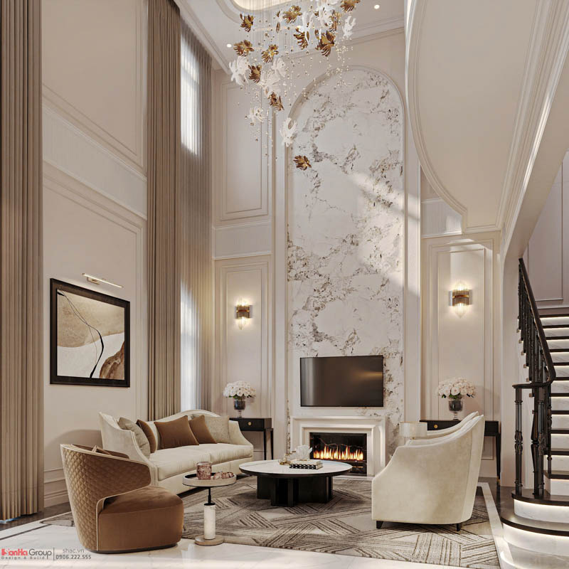 Thiết kế biệt thự Vinhomes Vũ Yên phong cách Tân cổ điển luxury - Sơn Hà Group 4