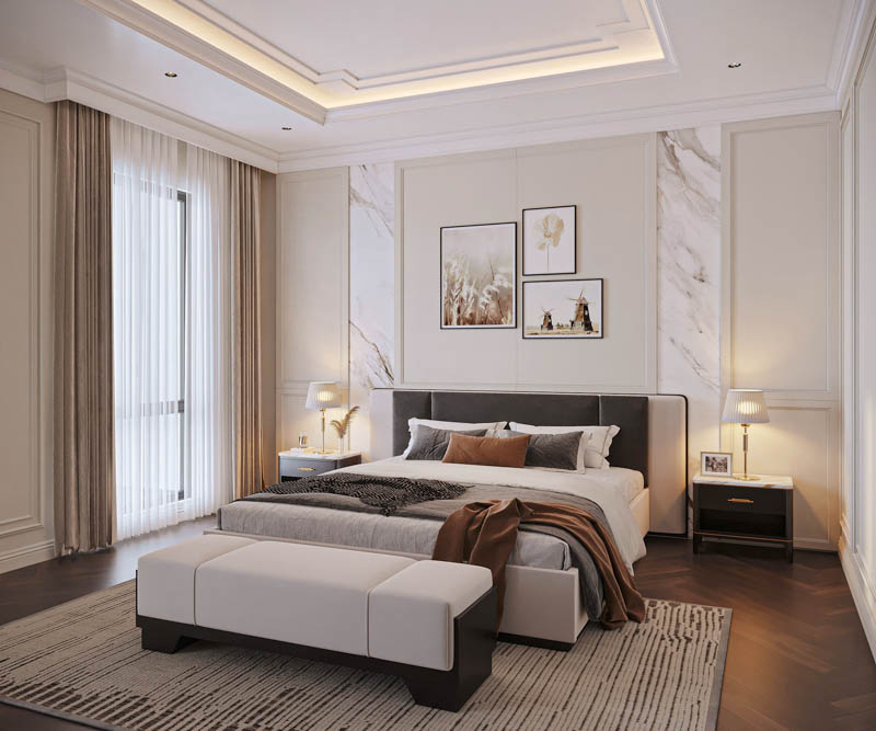 Thiết kế biệt thự Vinhomes Vũ Yên phong cách Tân cổ điển luxury - Sơn Hà Group 48