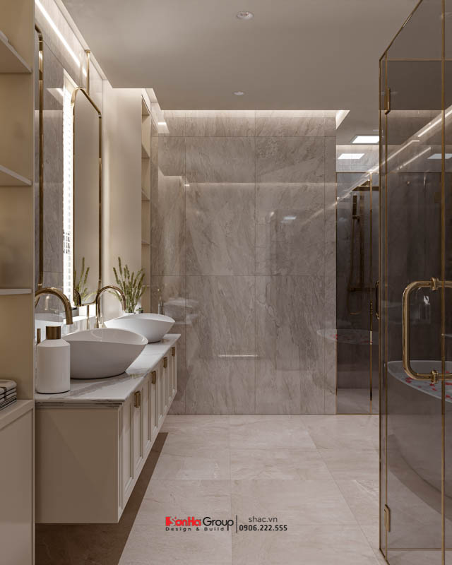 Thiết kế biệt thự Vinhomes Vũ Yên phong cách Tân cổ điển luxury - Sơn Hà Group 71